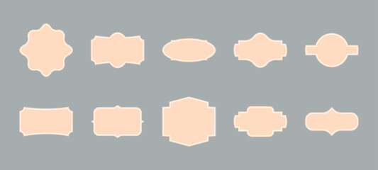 Set of Luxury Vintage Frames with Retro Labels, Badges, and Banners  Elegant Vector Decorative Elements for Branding and Design
