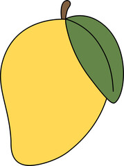 clipart vector illustration of Mango