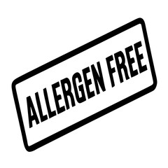 Allergen Free label on simple background for dietary standards  