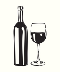 Champagne and Wine Glass Design