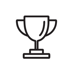  A bold outline of a trophy on a stand.