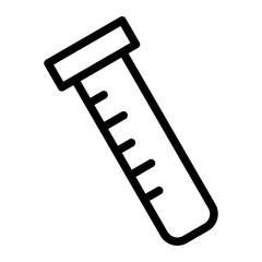 Laboratory Tools Icon Set with Microscope, Test Tubes, and Equipment Vector Illustration