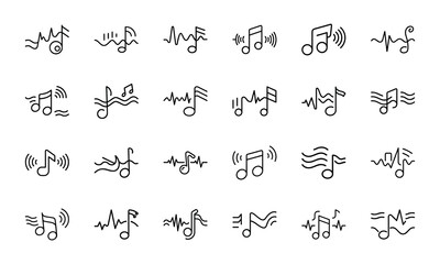 Comprehensive Collection of Social Media, Marketing, and Lifestyle Line Icons – Featuring Hashtags, Events, and Digital Tools