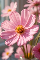 Pink flowers floral botanical background 