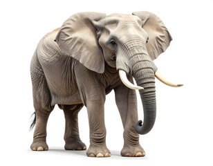 Fototapeta premium Elephant Isolated on White Background