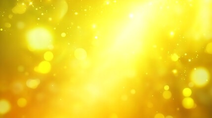 Golden Light Burst with Bokeh and Sparkle Effects for Festive Design