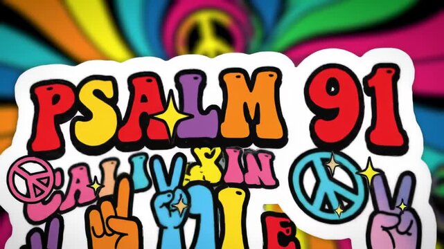 Psychedelic Psalm 91 design