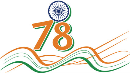 Indian independence day graphic design