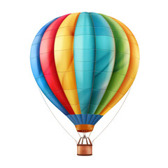 Colorful hot air balloon illustration