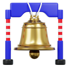 Small Christmas Bell with Strike Frame