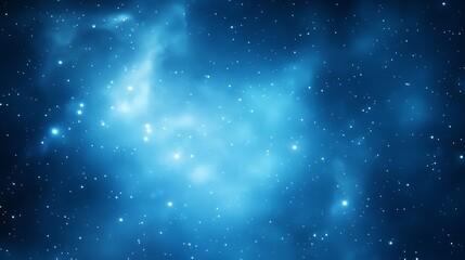 Exploring Outer Space Blue Nebula and Stars for Backgrounds and Wallpapers