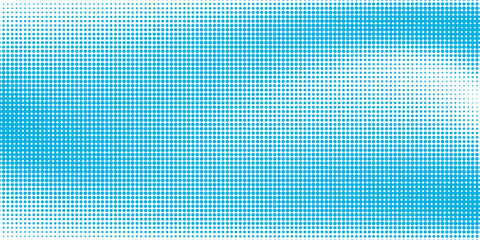 Colorful abstract background with white and blue color, halftone effect, dot pattern. Vector illustration.