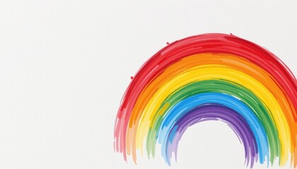 Fototapeta premium a hand drawn lgbt pride background featuring subtle charcoal shading in rainbow shape, with paper grain visible, suitable for lgbtq+ wellness guides.