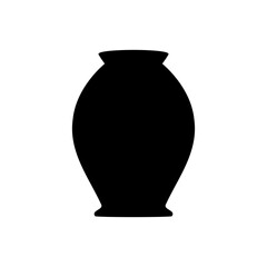 vector silhouette vase
