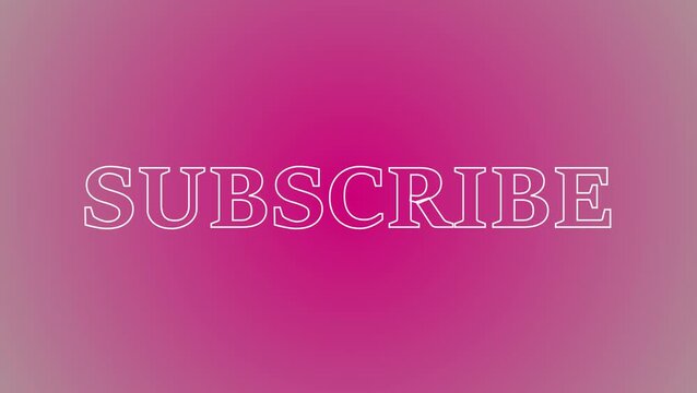 Animated Subscribe Button Logo .Glowing Subscribe Logo Animation. Button Animation for YouTube Marketing, Viewer Engagement, and Channel Growth