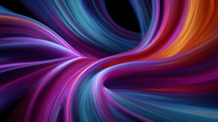 Obraz premium An abstract swirl of vibrant colors that creates a dynamic and fluid visual experience, perfect for backgrounds and design elements.