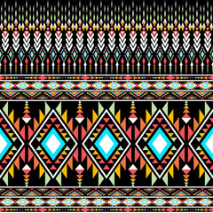 Colorful Geometric Pattern With Triangles Diamonds And Arrows Arranged In Horizontal Rows On A Transparent Background