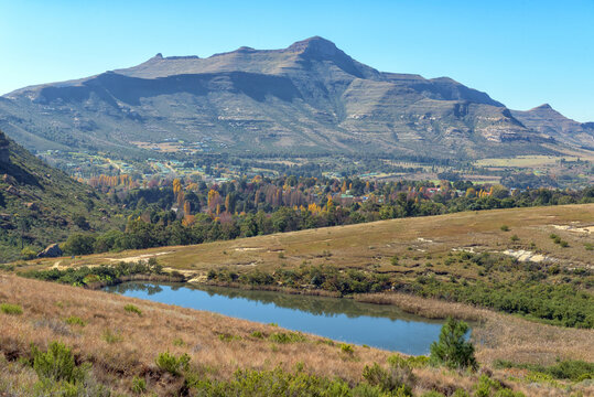 Kloof Dam and part of Clarens