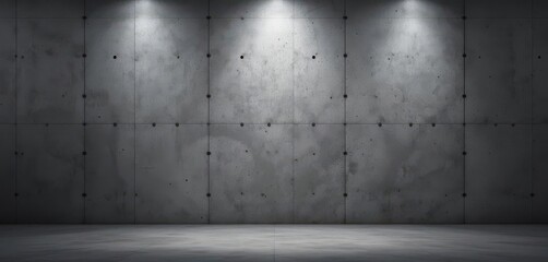 A clean and modern backdrop featuring a concrete texture and focused lighting.