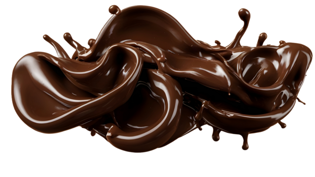 melted chocolate dripping