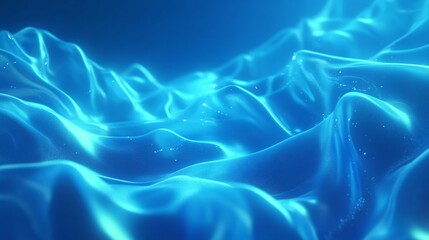 Abstract Blue Wave Pattern Creates a Serene and Calm Visual Experience