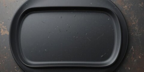  Overhead View of a Black Melamine Plate, Everyday Use, Safe and Sturdy Design