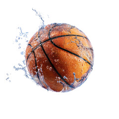 Basketball isolated on transparent background cutout