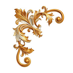 Ornate gold corner flourish (3)