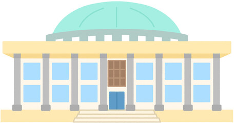 대한민구 국가기관 제헌절 공무원 국무회의 국회의사당 건물 일러스트