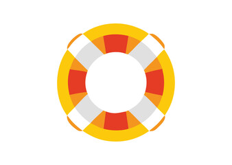 Obraz premium Lifebuoy ring Vector, Lifebuoy ring Icon Illustration