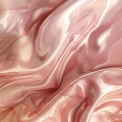 Obraz premium Rose Gold & Blush Fluid Flow