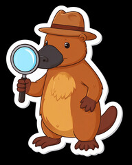 Fototapeta premium A cute cartoon bear character with honey and a cheerful mouse with cheese, a funny animal vector illustration
