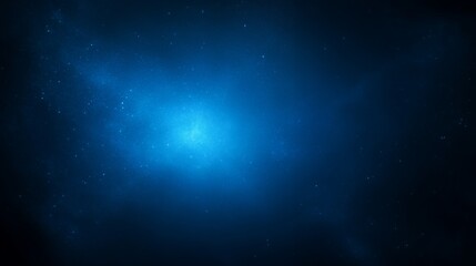 Naklejka premium Deep Blue Galaxy Space Background with Nebula and Shining Stars