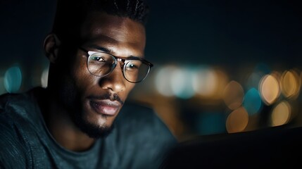 Obraz premium Man creating a product ad with an assistant utilizing tech lighting and sharp focus