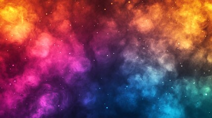 Naklejka premium Colorful Smoke Effect Background with Particles for Creative Projects