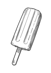 Popsicle coloring page