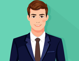 Office Worker Formal Uniform Vector Illustration