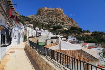 Castle of Santa Barbara in Alicante city