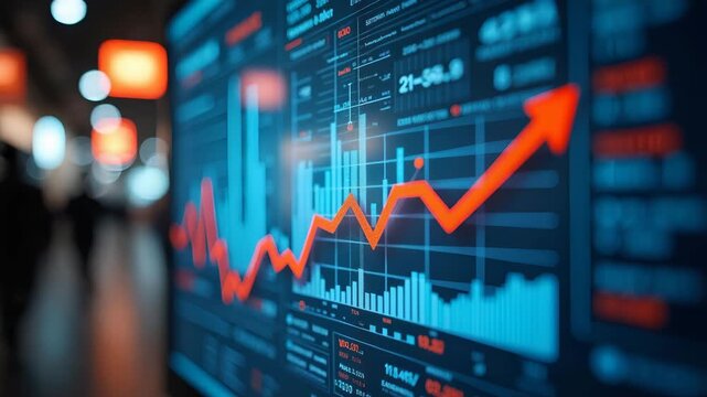 Retail Industry Economic Outlook: Consumer Spending Trends, Digital Transformation & Market Growth Driving Innovation - Photo Stock Concept with Left Space