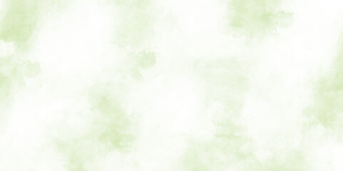Green wate light blue sky with white background and blurred rcolor background with marbled grunge texture and color splash designWhite and green watercolor grunge texture background. , 