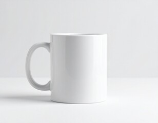 Obraz premium white cup on white background