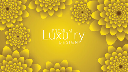 Gold Floral Background