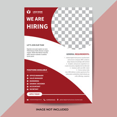 Modern business flyer template design with clean layout and corporate branding elements