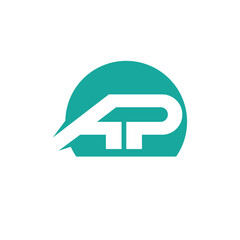 ap letters abstract logo modern style