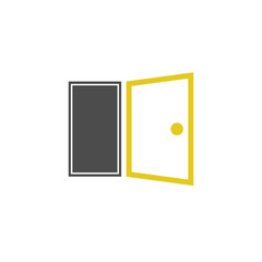 door abstract logo modern style
