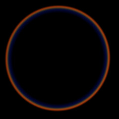 An eclipse captured in deep space where fiery colors dance around the dark void reminding us of cosmic beginnings and