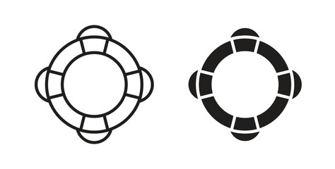 Life buoy icon for websites and mobile minimalistic flat design.