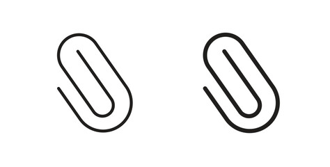 Fototapeta premium Clip icon for websites and mobile minimalistic flat design.