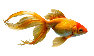  Goldfish on Aqua
A vibrant goldfish swimming gracefully