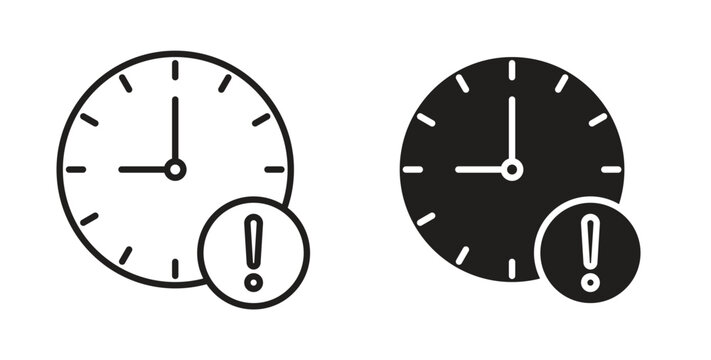 Alarm exclamation icon for websites and mobile minimalistic flat design.